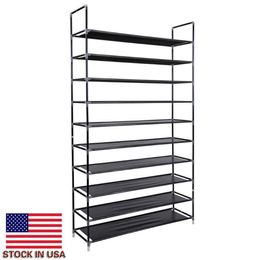 Box Simple Assembly 10 Tiers Non-woven Fabric storages with Handle Living Room Bedroom Shoe Rack Easy Cleaning Storage Racks277e