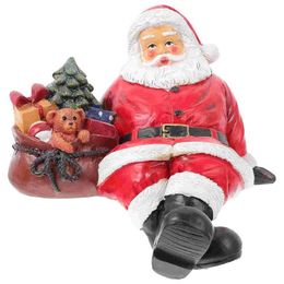 Christmas Decorations Santa Claus Small Gift Resin Decoration Tabletop Ornament291C