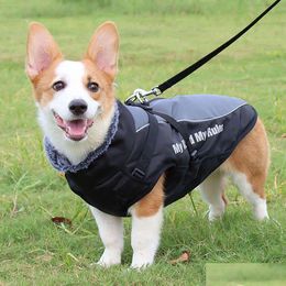 Dog Apparel Waterproof Winter Pet Clothing Coat Suitable For Medium And Small Dogs Drop Delivery Home Garden Supplies Otc60