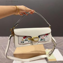 Cosmetic Bags Cases Women's Tabby handbag cowhide oneshoulder messenger bag retro and versatile long and short two detachable265B