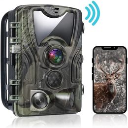 Hunting Cameras Outdoor WiFi Trail Camera Bluetooth 4K 36MP Game 940NM Night Vision Motion Activated Waterproof Wildlife Cam 231208