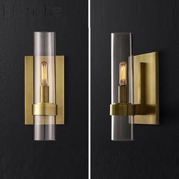 Modern Luxurious Wall Lights Glass Shade Gold Black Wall Lamps for Bedroom Bedside Living Room Restaurant Fixtures Led Sconces276P