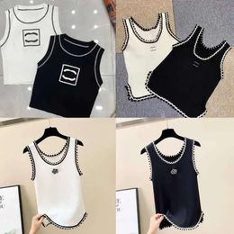 Women Tanks Sleeveless Vest Two C-letter Printed 2023 Embroidery by the Brand Designer T Shirts Womens Clothing Fashion Sweater 688sss