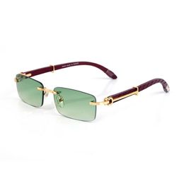 Nuovi occhiali da sole in legno di bambù Occhiali da vista da uomo in legno Moda donna sport da uomo Occhiali originali in corno di bufalo Oculos de sol masculino238n