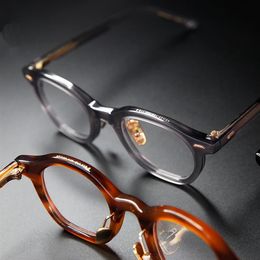 High Quality Acetate Leisure business Style Glasses Men Retro Vintage Prescription Glasses Women Optical Spectacle Frame polygon2273