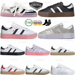 Sambarose Valentine White Black Gum Cloud White Gold Metallic originals rose Men Women Casual Shoes o5Qe#