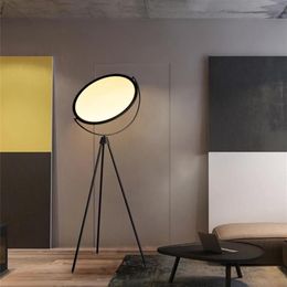 Floor Lamps Superloon LED Lamp Italian Designer Creative Simple Black white Tripod Adjustable Study Night Stand320a