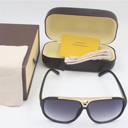 ship fashion evidence sunglasses retro vintage men designer shiny gold frame laser logo women top quality with package z105237o