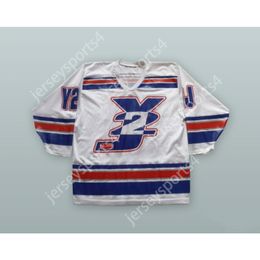 Custom CHRIS JERICHO Y2J WHITE HOCKEY JERSEY NEW Top Stitched S-M-L-XL-XXL-3XL-4XL-5XL-6XL