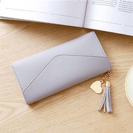 Womens Wallets Simple Zipper Purses Black White Gray Long Leather Clutch Wallet Soft PU Leather Holder Money Bag271p