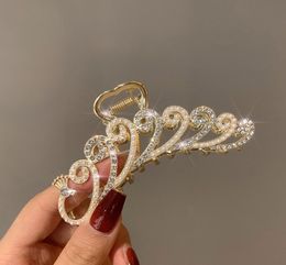 2021 New Elegant Gold Hollow Geometric Metal Claw Vintage Hair Clips For Women Headband Hairpin Hair Crab Hair Accessories6361951