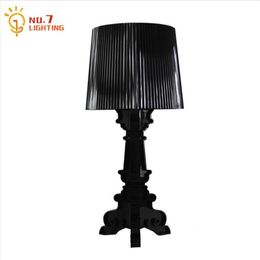 Table Lamps Italy Design Kartell Bourgie AcrylicTable Lamp Simple Modern Indoor Lighting Art Decor Home Living Room Bedroom Studio2533