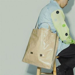 kraft paper allmatch pvc shopping bag transparent portable unisex purses and handbags letter reusable shopper crossbody bags272O