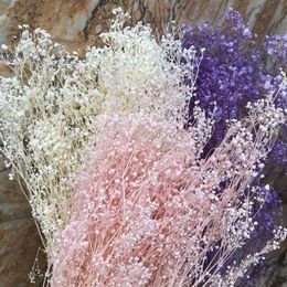 Decorative Flowers & Wreaths 60 G Natural Fresh Breath Dry Preservation Baby Flower DIY Dried Gypsophila Bouquet Home Decoration215a