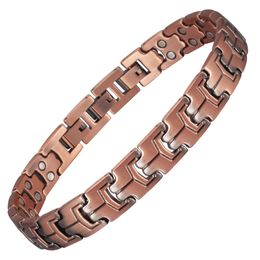 Anklets Wollet Copper Magnetic 26cm12mm Ankle Bracelets Nice Trendy Gift for Men Father's Day 231208