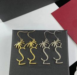 Luxury Designer Earrings 925 Silver Palm Tree Earrings Gold Ear Ring Classic Dangle Y Earing Designers Jewellery Charm Hoops Orecchi1704985