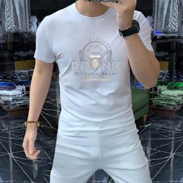 2023 New Style Summer Mens Designer T Shirt Casual Man Womens Tees With Letters Hot Drill Short Sleeves Top Sell Luxury Men Hip Hop clothes Size M-4XL