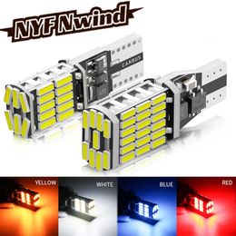 New 2pc T10 W5W T15 W16W Car Led Lights Canbus No Error 4014SMD For Car Interior Accessories Lamp Tail Reverse Light 6000K White 12V