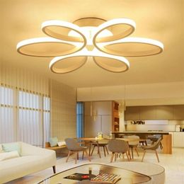 Pendant Lamps Minimalism chandelier Aluminium modern flower led ceiling lamp fixture for living study room bedroom269e