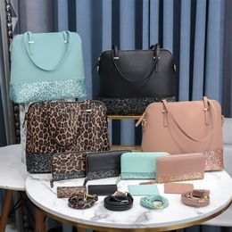 women handbags brand designer cross body Hobo Casual Tote bags large glitter crossbody wallets card holder 3 pcs sets family large260m