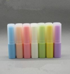 30pcs 4g Empty RedPinkBluePurple Cosmetic Small Lipbalm Tube DIY Makeup Lipstick Sample Sack Pack Container with matte cover9619849