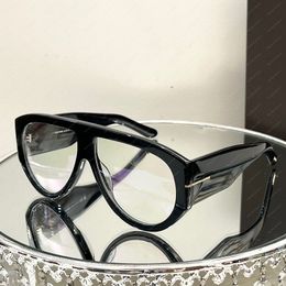 Tom Sunglasses Chunky Plate Frame Clear Lenses Oversized Glasses Ft1044 Men Women Ford Designer Classic Original Box