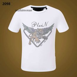 Pleins designer NEW T-shirt Phillip Plain Shirts STYLE Phillip Philipps Designer Plain Men Men Designer PP Skull Diamond Short Sleeve Dollar Brown Be 805