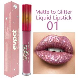 Liquid Lip Matte Lip Glaze Long Lasting Lipstick Liquid Lipstick Non Sticky Evpct Metallic Glitter Lipstick