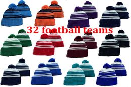 thousands of New Beanies Hats American Football 32 teams Sports Winter Beanies Knitted ball global shipped3718409