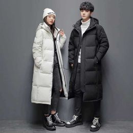 Men's Down Parkas -20C Down Jacket Men Long Jackets Winter Warm Lightweight White Duck Down Coats Male Streetwear Overcoats Women Clothing 5XLL231209