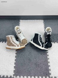 New kids designer shoes autumn canvas ankle boots Letter printing baby board shoe Size 26-35 girls boys Sneakers Dec05