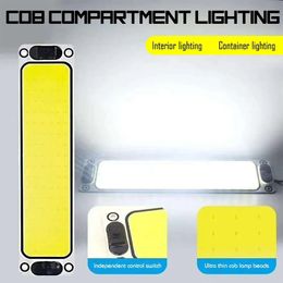 New 1x White Cob 108 SMD Led 12v 24v Panel Dome Lamp Auto Car Interior Reading Plate Light Roof Ceiling Interior Wired Lamp