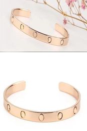 screwdriver Bangle women stainless steel couple gold bracelet fashion jewelry Valentine Day gift for girlfriend accessories wholes9433120