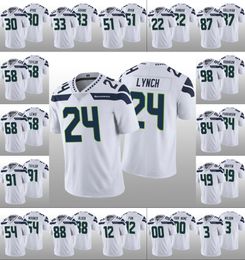 Seattleseahawksmen #91 Darrell Taylor 49 Shaquem Gryphon 24 Marshawn Lynch 12th Fan Custom Women Youth Limited Jersey