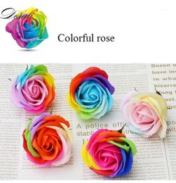 16PCS Box Soap Floral Gift Flower Petal Artificial Rose Decor Ornament Party Valentine S Day Decorating Holding Flowers19257028