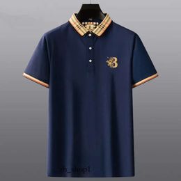 Polo haut de gamme brodé à manches courtes en coton Polo hommes t-shirt mode coréenne vêtements été haut de luxe 220606 169