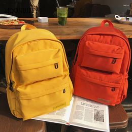 Storage Bags 2023 Korean Large-capacity Outdoor Backpack Boys Girls Solid Color School Bag Female Wear Oxford Cloth Student