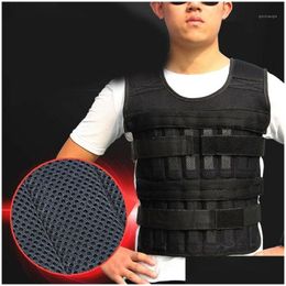 Accessories 20Kg Weighted Vest Jacket Boxing Training Waistcoat Weight Adjustable1 Drop Delivery Sports Outdoors Fitness Supplies Equi Dhgmh