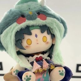 Plush Dolls 20cm Genshin Impact Xiao Anime Student Fan Collection Stuffed Cotton Cute Clothes Dress Up Christmas Gift Doll 231208