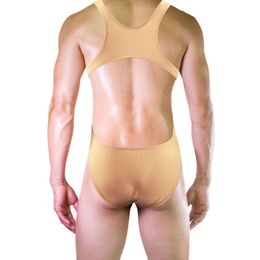 Men S Bodysuit Underwear Bikini Pants Male Vest And Briefs One Pieces Lingerie Comfortable High Elastic