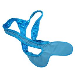 Sexy PU Leather Thong Pouch Mens G String T Back Gay Underwear Men Erotic Jockstrap Thongs String