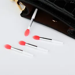 Makeup Brushes Cosmetic With 1 Lip Film Brush Dust-proof Cover Silicone Creative Lipstick Set Exfoliating