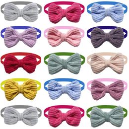 Dog Apparel 50/100pcs Small Bow Tie For Puppy Bowties Collar Adjustable Girl Bowtie Cat Pet Supplier