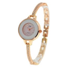 Wristwatches 100pcs lot Jw-8137L Fashion Lady Bracelet Watch Wrap Quartz Elegance Roman Style Alloy For Whole WatchWristwatche2994