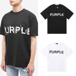 Purple Shirt Mens Tees Women T Shirts Designer T-shirts Cottons Tops Man Casual Shirt S Tshirts Clothing Street Shorts Sleeve Clothes