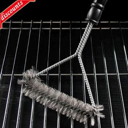 Upgrade New Barbecue Grill BBQ Brush Clean Tool Grill Accessories Stainless Steel Bristles Non-stick Cleaning Brushes Barbecue Accessories