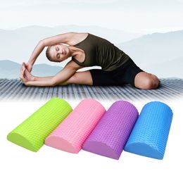 Yoga Blocks 30/45/60cm Half Round EVA Massage Foam Rolle Yoga Pilates Fitness Equipment Balance Pad Yoga Blocks With Massage Floating Point 231208
