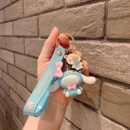 Creative cartoon cute dolls key chain men women exquisite lovely bag pendant beautiful party gift car key chain