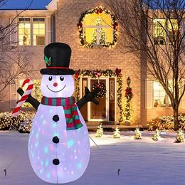 Party Decoration 1 6M Outdoor Inflatable Christmas Decorations Built-in LED Lights Blow Up Snowman Yard HYD88276L