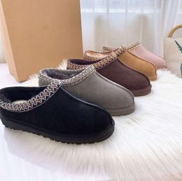 Ankle Winter Boot Designer Fur Snow Boots Tasman Slipper Flat Heel Fluffy Mules Real Leather Australia Booties For Woman6789